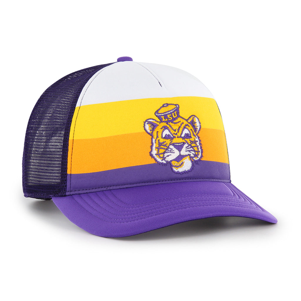 LSU Tigers 47 Brand Bayou Bengals Foam Article Mesh Trucker Hat