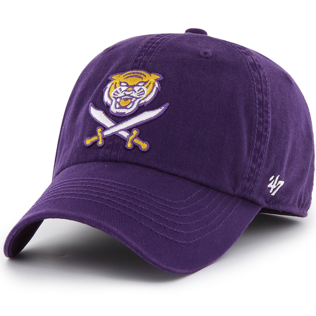 LSU Tigers 47 Vault Text Franchise Fitted Hat - Purple — Bengals & Bandits