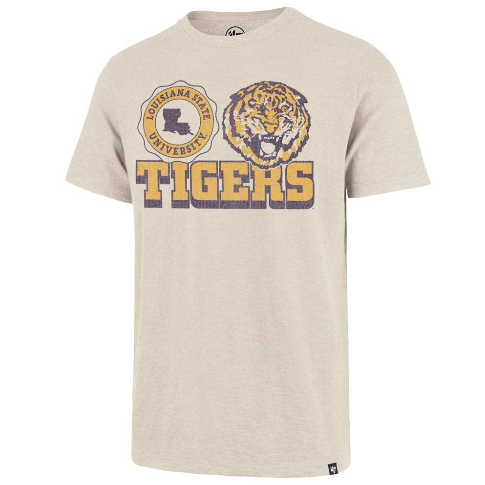 LSU Tigers 47 Brand Round Vault Seal Bottom Line Scrum T-shirt - Dune —  Bengals & Bandits