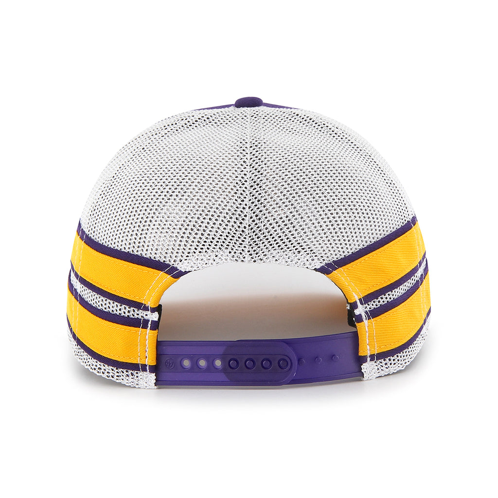 LSU Tigers 47 Brand Round Vault Franchise Fitted Hat - Purple