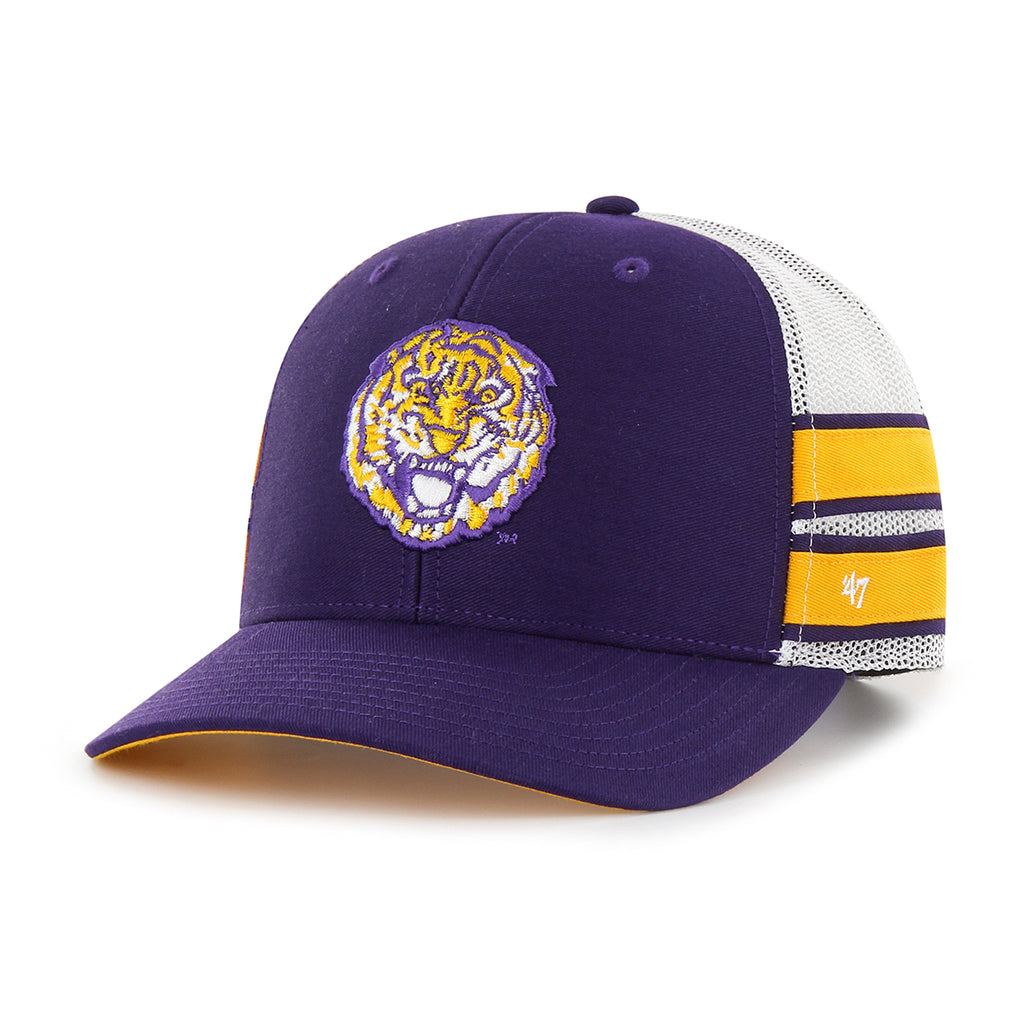 LSU Tigers 47 Brand Bayou Bengals Foam Article Mesh Trucker Hat