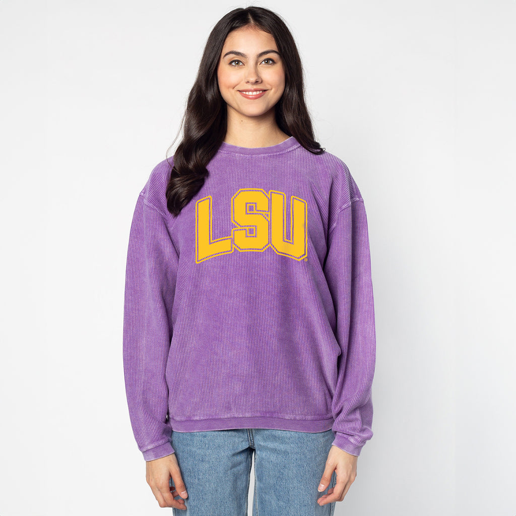 Lsu corded sweatshirt hotsell