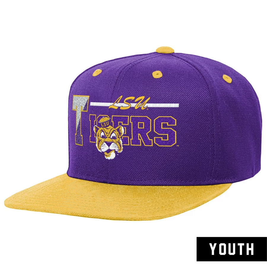 Lids LSU Tigers Mitchell & Ness Sharktooth Snapback Hat - Purple/Gold