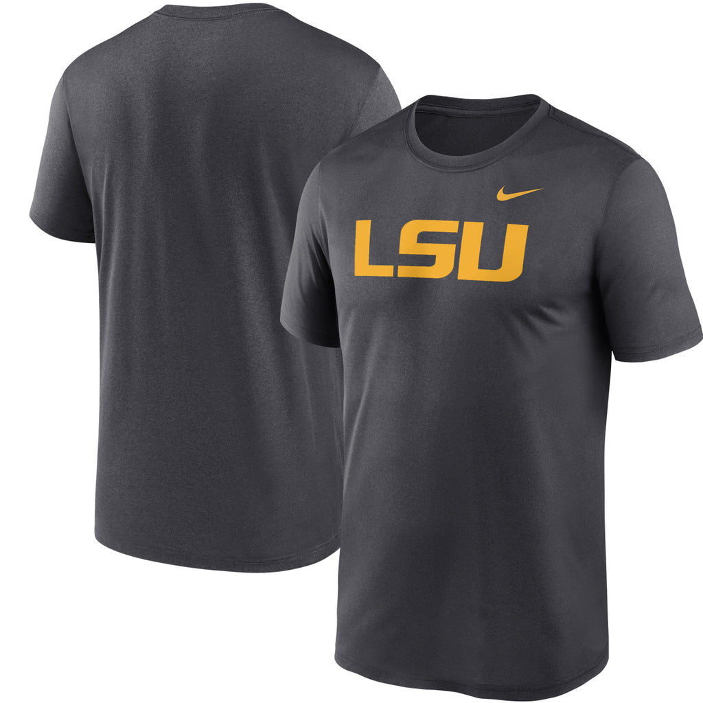 LSU Tigers Nike Legend Primary Logo Dri Fit Performance T Shirt Anth Bengals Bandits