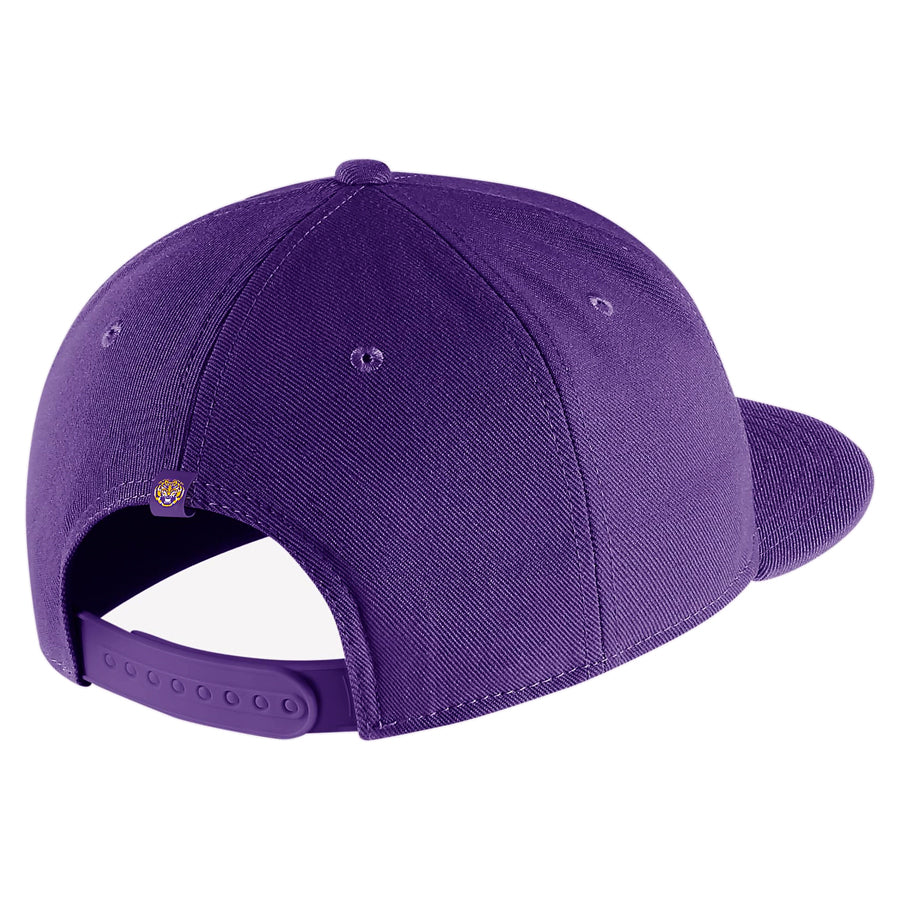 LSU Tigers Nike Retro Script Snapback Hat Purple