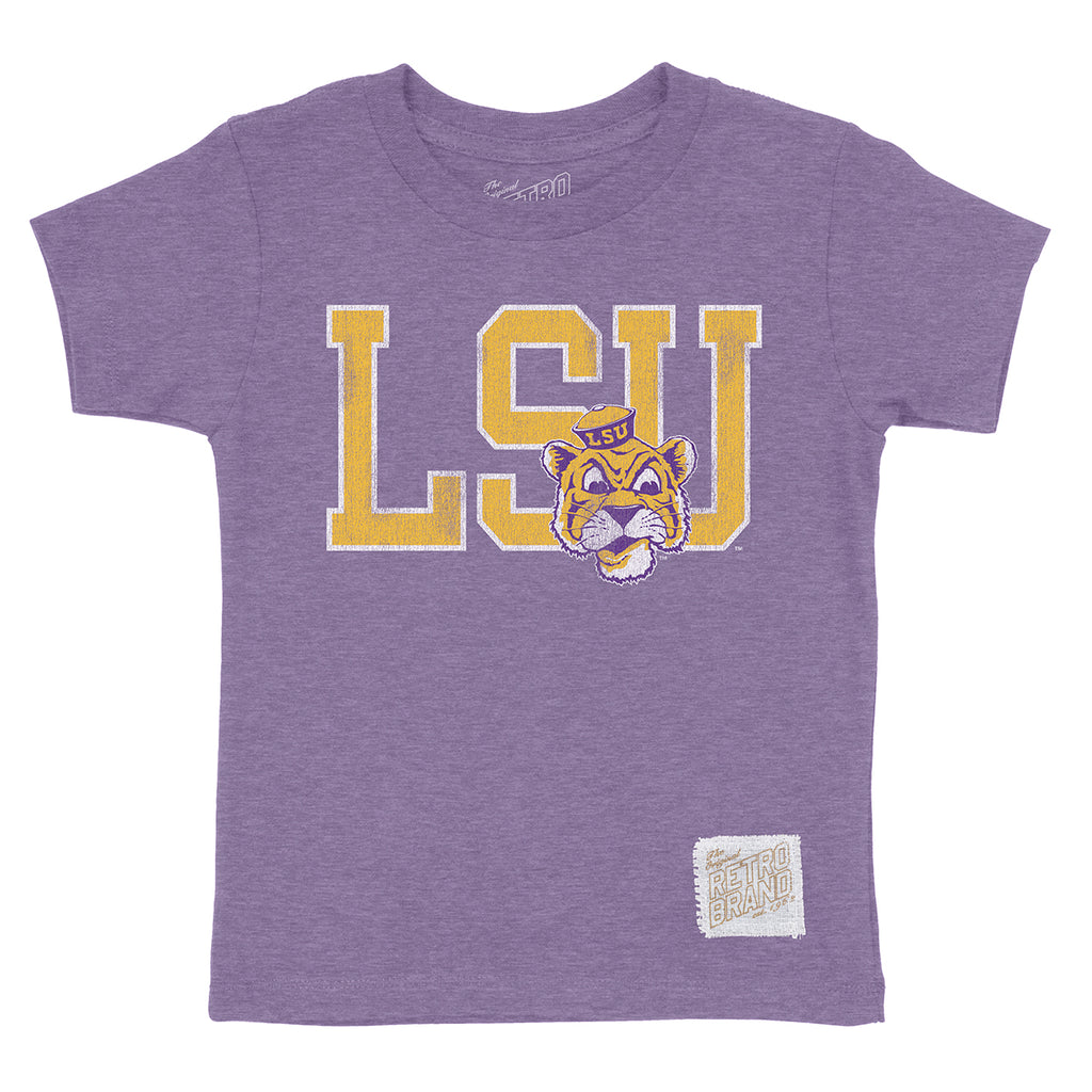 Nike Little Kids' LSU Tigers Black Legend Short Sleeve Shirt