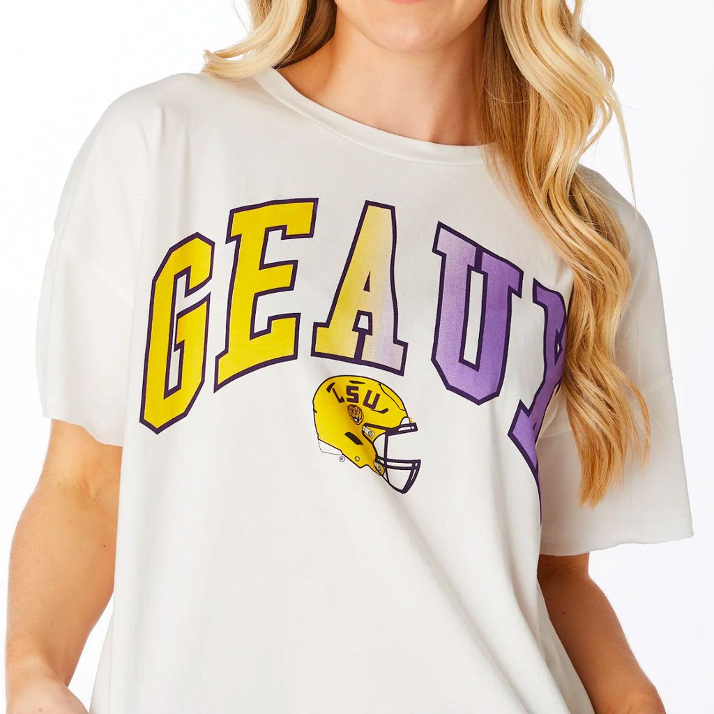 B&B Dry Goods Baseball Geaux Streauxs Star T-Shirt - Purple