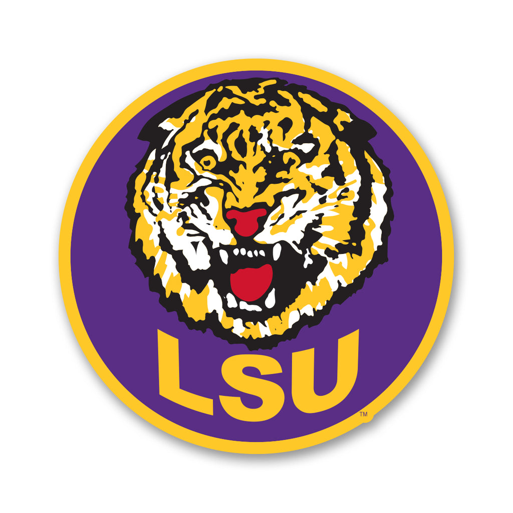 B&B Dry Goods LSU Tigers The Archives Round Vault Circle Premium Vinyl ...