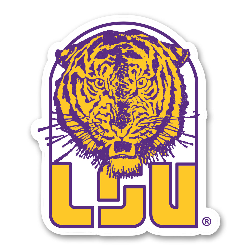 B&B Dry Goods LSU Tigers The Archives Vault Tiger Premium Vinyl Decal ...