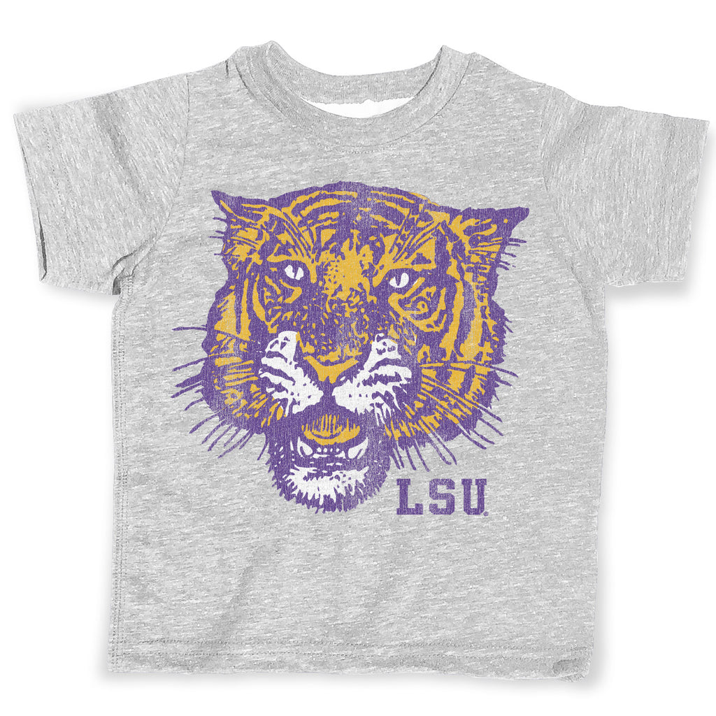 LSU Tigers Cutter & Buck Silhouette Tiger Forge Eco Double Stripe