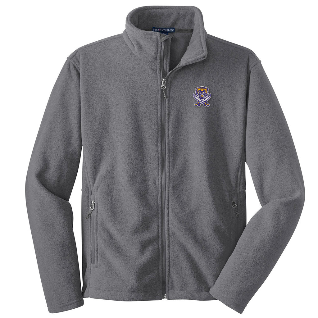 Bengals & Bandits Midweight Full Zip Fleece Jacket - Iron Grey