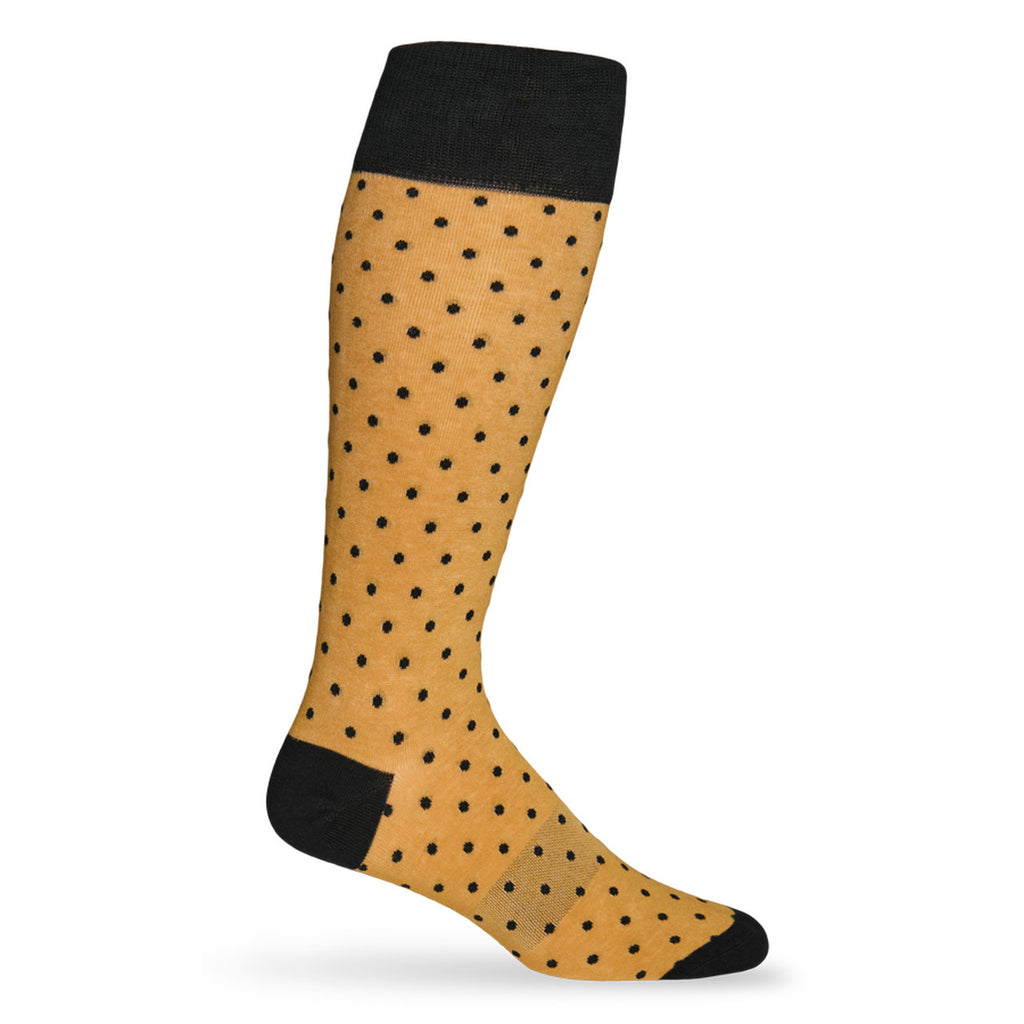 Socks Women Polka Dots, Yellow Polka Dots Socks, Polka Dot Mens Socks