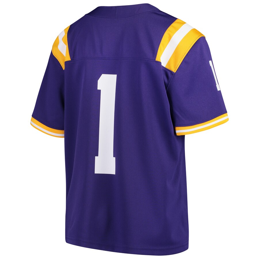 Men's Nike #1 White LSU Tigers Team Limited Jersey