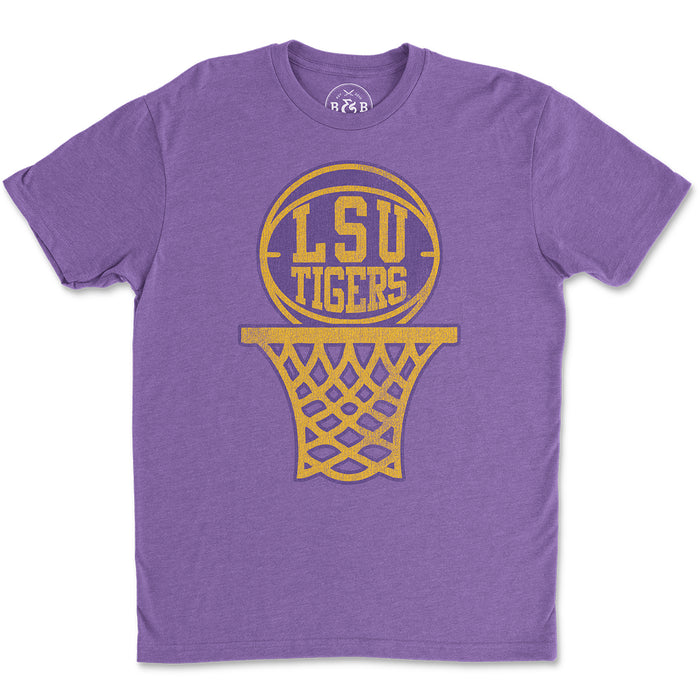 B&B Dry Goods LSU Tigers Basketball D-Town T-Shirt - Purple