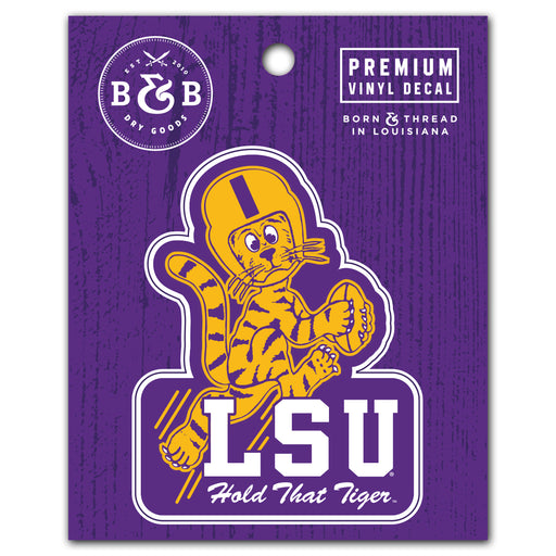 B&B Dry Goods LSU Tigers Hold That Tiger Football Premium Vinyl Decal