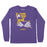 B&B Dry Goods LSU Tigers The Archives Beanie Mike State Youth Long Sleeve T-Shirt - Purple