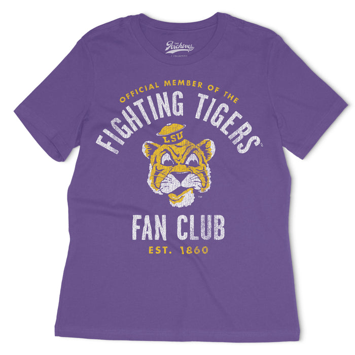 B&B Dry Goods LSU Tigers The Archives Fan Club Women's T-Shirt - Purple