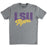 B&B Dry Goods LSU Tigers The Archives Vault Script Tri-Blend T-Shirt - Grey