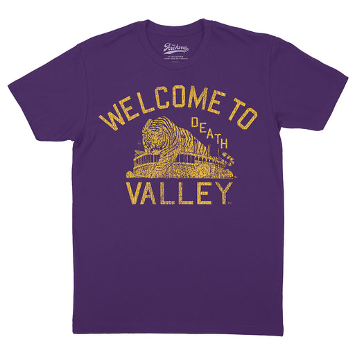 B&B Dry Goods LSU Tigers The Archives Welcome to Death Valley T-Shirt - Purple