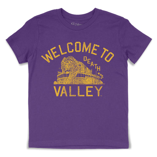 B&B Dry Goods LSU Tigers The Archives Welcome to Death Valley Youth T-Shirt - Purple