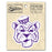 B&B Dry Goods LSU Tigers The Archives Beanie Mike  Premium Vinyl Decal - Purple / White