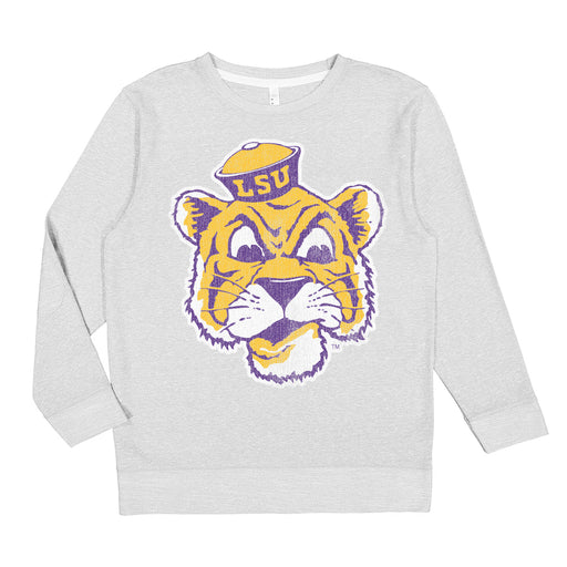 B&B Dry Goods LSU Tigers The Archives Beanie Mike Toddler Sweatshirt - Grey Melange