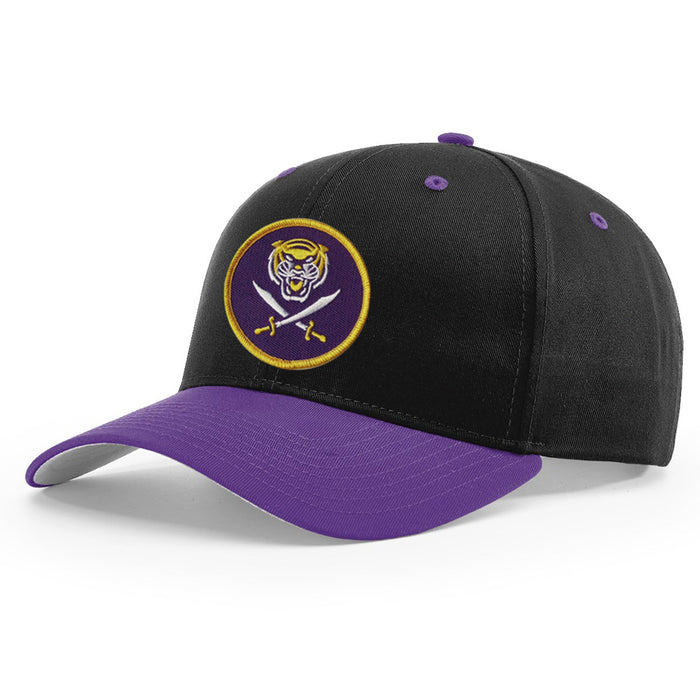 Bengals & Bandits PG Patch Richardson Pro 212 Twill Snapback Hat - Black / Purple