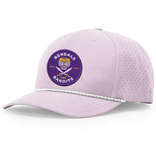 Bengals & Bandits Est Richardson Laser Perforated Performance Adjustable Rope Hat - Lilac