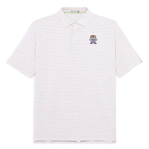 Bengals & Bandits Tasc Cloud Air Stripe Polo - Lilac / White