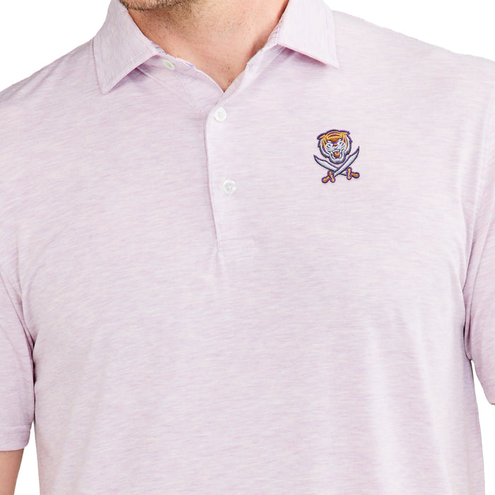 Bengals & Bandits Tasc Cloud Heather Polo - Lilac