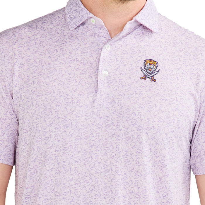 Bengals & Bandits Tasc Cloud Palms Polo - Lilac