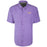 LSU Tigers Drake Waterfowl Traveler's Mini Check Short Sleeve Shirt - Purple