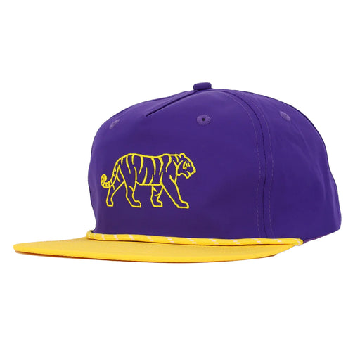 Hovi Dry Goods Tiger Lightweight Two-Tone Rope Hat - Purple / Gold