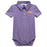 LSU Tigers Vive La Fete Ted Stripe Performance Infant Onesie Polo - Purple / White