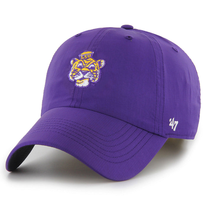 LSU Tigers 47 Brand Beanie Mike Clean Up Lightweight Performance Hat - Purple