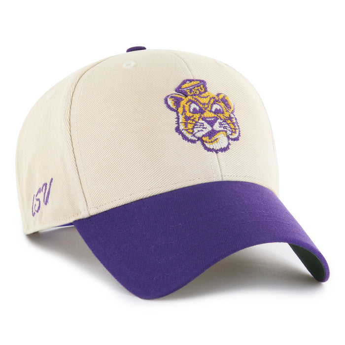 LSU Tigers 47 Brand Beanie Mike Premium Fairfield '47 MVP Structured Hat - Sandstone