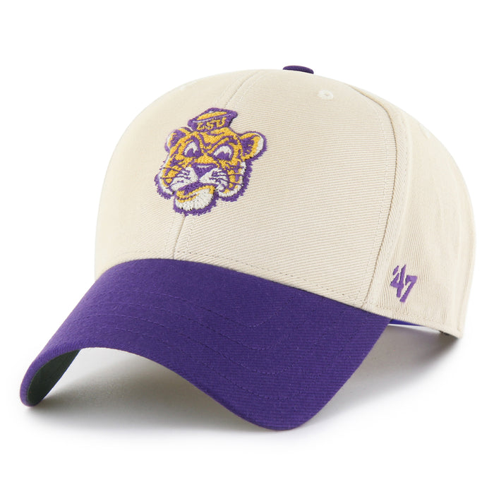 LSU Tigers 47 Brand Beanie Mike Premium Fairfield '47 MVP Structured Hat - Sandstone