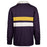 LSU Tigers 47 Brand Clubhouse Knox Long Sleeve Rugby Polo - Purple