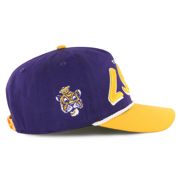 LSU Tigers 47 Brand Drop Shadow Two-Tone Five-Panel '47 Hitch Rope Hat - Purple / Gold