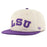 LSU Tigers 47 Brand Premium Fieldstone '47 Captain Two-Tone Adjustable Hat - Sandstone / Purple