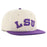 LSU Tigers 47 Brand Premium Fieldstone '47 Captain Two-Tone Adjustable Hat - Sandstone / Purple