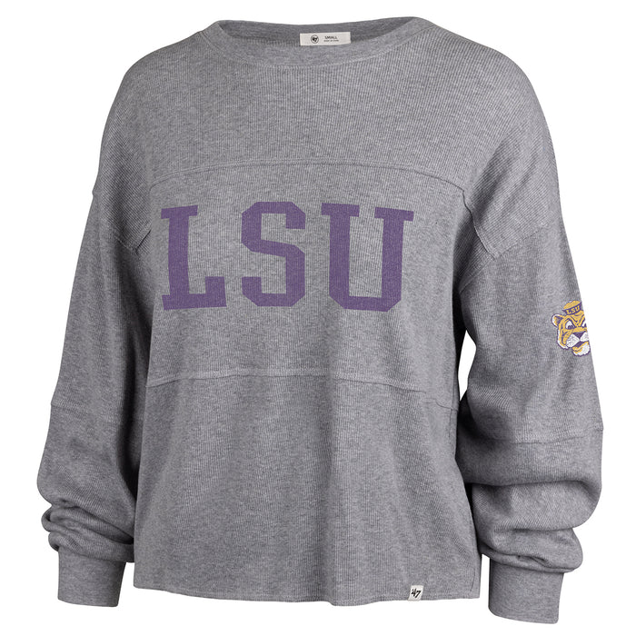 LSU Tigers Champion Youth Reverse Weave Pullover Sweatshirt - Heather Gray