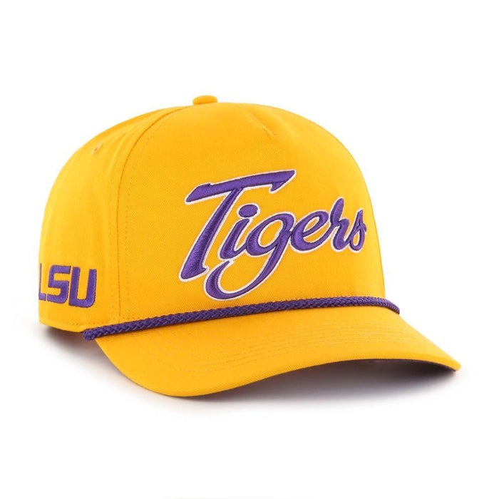 LSU Tigers 47 Brand Overhand Script Hitch Five-Panel Rope Hat - Gold