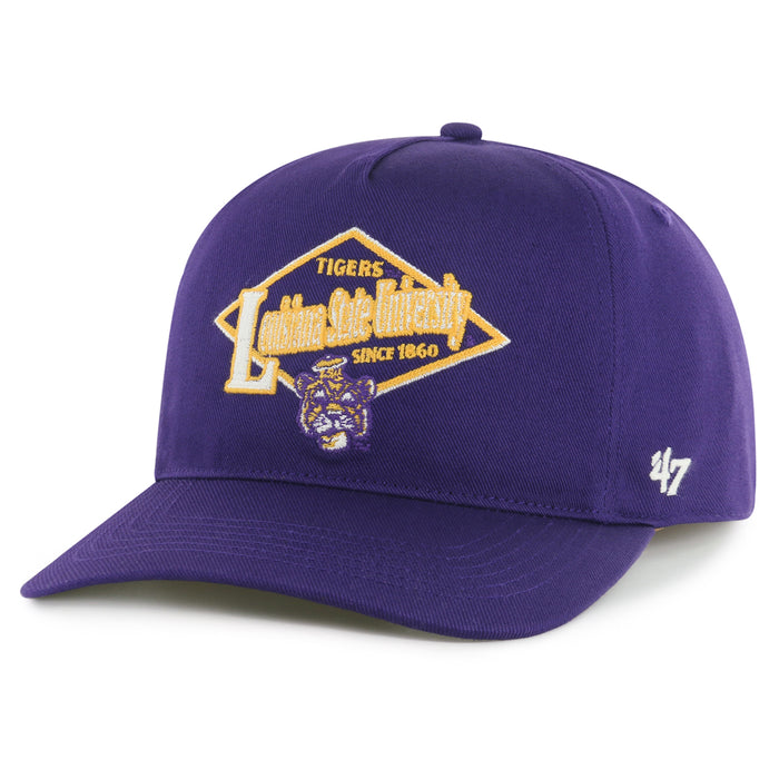 LSU Tigers 47 Brand Premium Beanie Mike Golden Diamond Hitch Five-Panel Hat - Purple