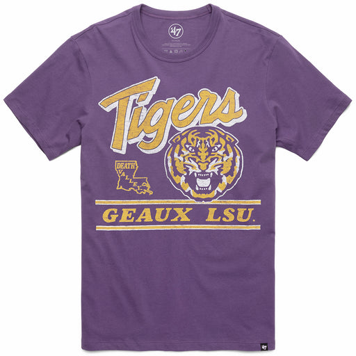 LSU Tigers 47 Brand Premium Fly By Franklin T-shirt - Purple