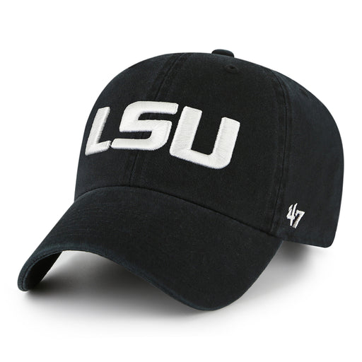 LSU Tigers 47 Brand Primary Clean Up Adjustable Hat - Black