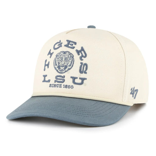 LSU Tigers 47 Brand Ranchero Two-Tone Five-Panel '47 Hitch Hat - Natural / Basalt