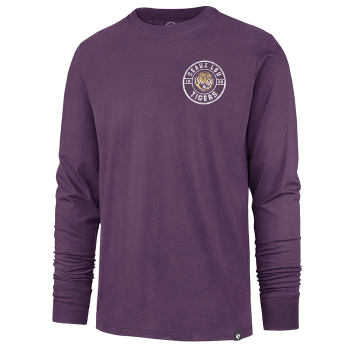 LSU Tigers 47 Brand Round Vault Regent Franklin Long Sleeve - Purple