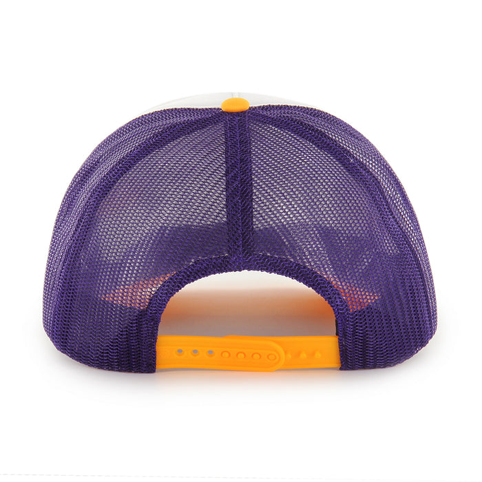 LSU Tigers 47 Brand Stack Line Three-Tone Foam Mesh Youth Trucker Hat