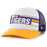 LSU Tigers 47 Brand Stack Line Three-Tone Foam Mesh Youth Trucker Hat